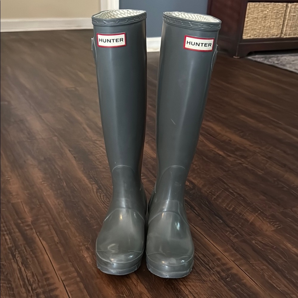 Hunter Charcoal Tall Rainboots
